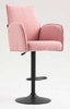 HR280W Scaun Roz Pudra Boucle cu Bază Neagră