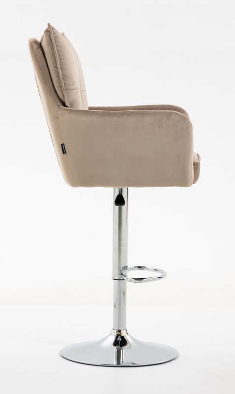 HR250W Scaun Catifea Latte Bază Cromata