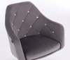 HR830CROSS Scaun Catifea Grafit