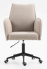 HR280K Scaun Latte Boucle cu Bază Neagră
