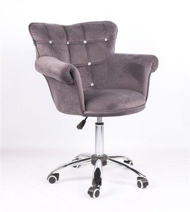 HR804CK Scaun Grafit din Catifea